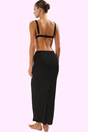 Kadın Maxi Örme Plaj Etek Aksesuar Detaylı Yazlık Günlük Kullanım Yaz Aylarının Vazgeçilmezi