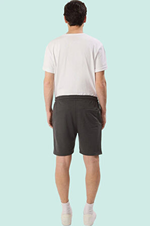 Erkek Orta Boy Geniş Paça Dokulu Pike Şort Rahat Günlük Yaz Stilleri Hafta Sonu Özel Günler