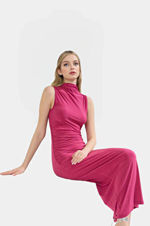 Maxi Elbise Bodycon Kalıp Örme Kumaş Günlük Casual Stil Trend Tasarım Uzun Ömürlü Rahat Kullanım