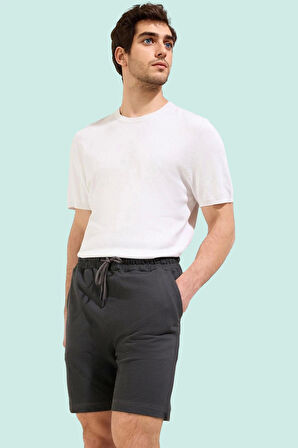 Erkek Pamuklu Dokulu Jogger Şort Rahat Günlük Yaz Stilleri Hafta Sonu Stilin Buluştuğu Yer