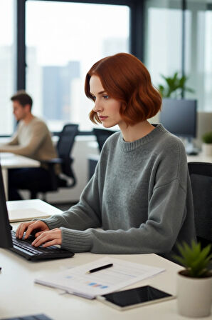 Kadın Oversize Triko Kazak Düşük Kol Bisiklet Yaka Basic Kışlık Günlük Rahat Şık Tasarım Kaliteli