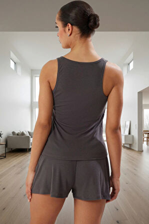 Kadın Örme Pijama Takımı Regular Kalıp Rahat Ev Giyim Seti Uzun Ömürlü Özenle Seçilmiş