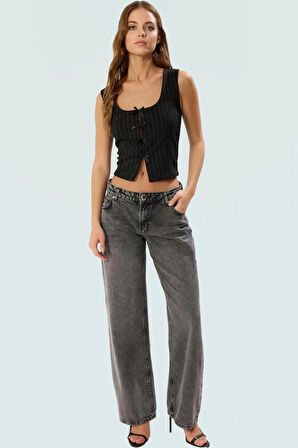 Fitted İnterlok Örme Bluz Havuz Yaka Yazlık Casual Tarz Zarifane Tasarım Dayanıklı Malzeme