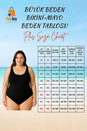 Konforlu Desenli Rahat Kesim Büyük Beden Mayo Su Sporları İçin Özel Tasarım Klora Dayanıklı