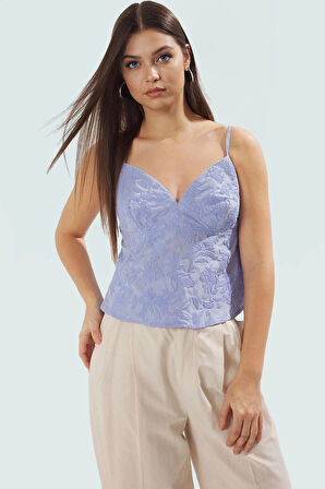 Yazlık Çiçekli Peplum Bluz Pamuklu Dokuma V Yaka Trend Tasarım Premium Kalite Kaliteli İşçilik