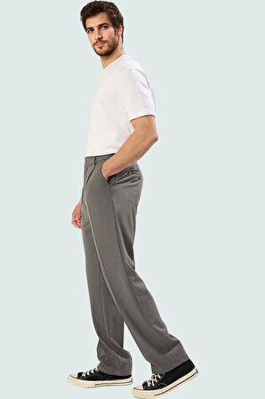 Erkek Geniş Paça Rahat Kalıp Pantolon Günlük Kombinler İçin Hafta Sonu Yaz Aylarının Vazgeçilmezi