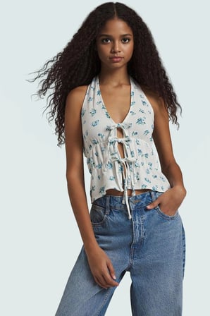 Yazlık Örme Bluz V Yaka Fitted Kalıp Günlük Stil Uzun Ömürlü Yüksek Kalite Profesyonel Görünüm