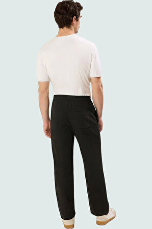 Erkek Straight Kalıp Boru Paça Dokulu Pantolon Günlük Kullanım İçin Rahat Şık Modern Tasarım