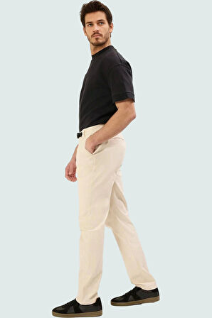 Erkek Straight Fit Gabardin Pantolon Renk Boru Paça Günlük Kullanım Yaz Aylarının Vazgeçilmezi