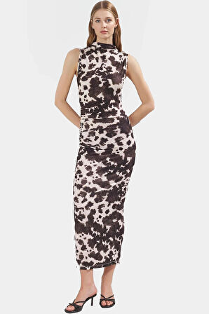 Maxi Elbise Bodycon Kalıp Örme Kumaş Günlük Casual Stil Trend Tasarım Uzun Ömürlü Rahat Kullanım