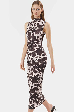 Maxi Elbise Bodycon Kalıp Örme Kumaş Günlük Casual Stil Trend Tasarım Uzun Ömürlü Rahat Kullanım