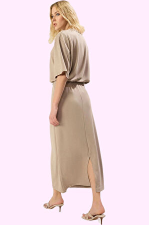 Kadın Maxi Etek A line Kalıp Renk Bağlama Detaylı Yazlık Günlük Yaz Aylarının Vazgeçilmezi