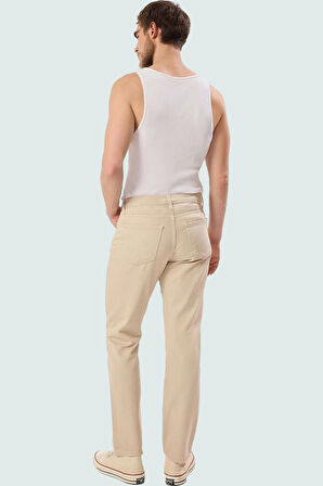 Erkek Straight Fit Denim Pantolon Yüksek Bel Uzun Boy Pamuk Günlük Kullanım Modern Tasarım