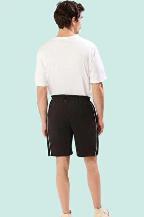 Erkek Regular Normal Bel Şort 2 İplik Openend Dokuma Straight Siluet Kısa Boy Günlük Kullanım