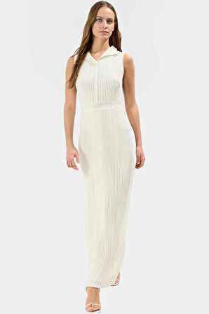 Yazlık Midi A line Triko Elbise Şık ve Rahat Günlük Kullanım Modern Stil Özel Tasarım