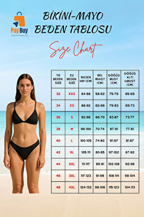 Desenli Üçgen Bikini Takımı Klora Dayanıklı Ergonomik Kesim Premium Kalite Hızlı Kuruyan