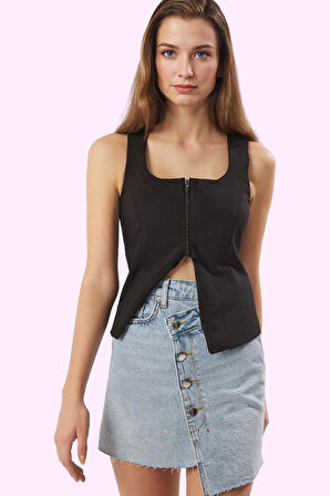 Kadın Denim Mini Etek A line Kalıp Pamuk Günlük Kombinler Hafta Sonu Yaz Aylarının Vazgeçilmezi