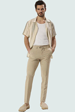 Erkek Slim Fit Boru Paça Pantolon Regular Boy Günlük Kombinler Hafta Sonu Kaliteli Malzeme