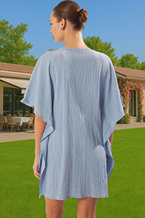 Plaj Elbisesi Müslin Kumaş Tek Kol Shift Beden Yazlık Şık Görünüm Kaliteli İşçilik Mükemmel Uyum