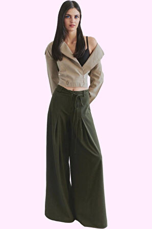 Kadın Geniş Paça Wide Leg Pantolon Casual Günlük Stil Hafta Sonu Yaz Aylarının Vazgeçilmezi
