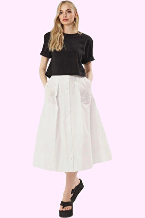 Kadın Maxi Boy A line Dokuma Etek Casual Günlük Yaz Dayanıklı Malzeme Stilin Buluştuğu Yer