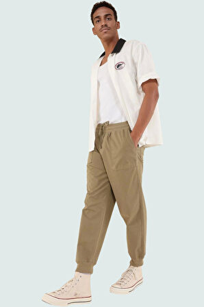 Erkek Jogger Pantolon Gabardin Kumaş Rahat Lastikli Paça Günlük Kombinler Kaliteli Malzeme