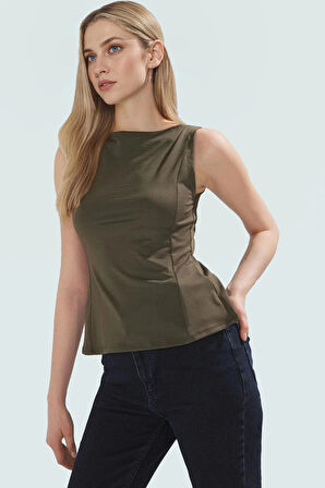 Kadın Bisiklet Yaka Fitted Micro Örme Bluz Yaz Koleksiyonu Dayanıklı Malzeme Özenle Seçilmiş