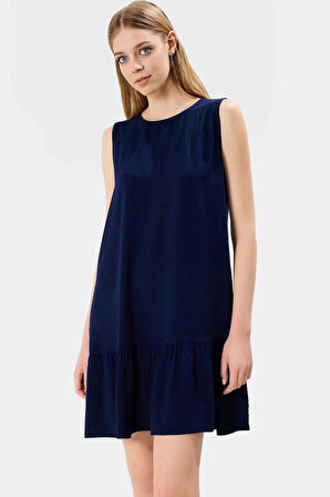 Kadın Mini Elbise Viskoz Kumaş Rahat Günlük Yazlık Seçkin Malzeme Profesyonel Görünüm