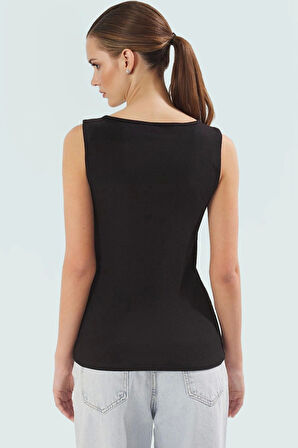 Kadın Bisiklet Yaka Fitted Örme Bluz Günlük Stil Rahat Ve Şık Özel Tasarım