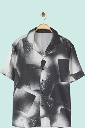 Erkek Kısa Kollu Basic Gömlek Viskoz Dokuma Kumaş Günlük Kullanım Yaz Aylarının Vazgeçilmezi