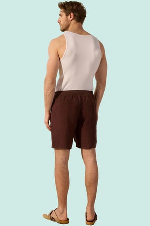 Erkek Regular Fit Keten Şort Rengi Boru Paça Yaz Aylarının Vazgeçilmezi Stilin Buluştuğu Yer