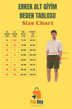 Erkek Regular Fit Keten Şort Rengi Boru Paça Yaz Aylarının Vazgeçilmezi Stilin Buluştuğu Yer