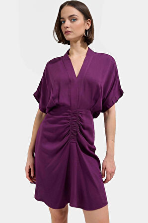 Yazlık Viskoz A Line Mini Elbise Rahat Günlük Stil Özenle Seçilmiş Yüksek Kalite Premium