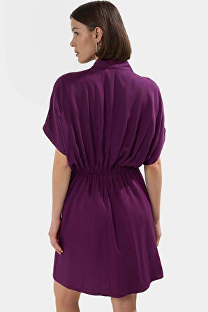 Yazlık Viskoz A Line Mini Elbise Rahat Günlük Stil Özenle Seçilmiş Yüksek Kalite Premium