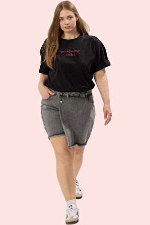 Kadın Denim Şort Etek Yüksek Bel Kısa Boy Dar Paça Günlük Kombinler Yaz Aylarının Vazgeçilmezi