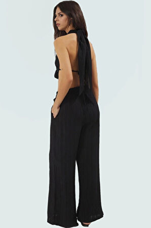 Şık Viskoz Plaj Bluz Pantolon Takımı Yazlık Rahat Mükemmel Uyum Modern Stil