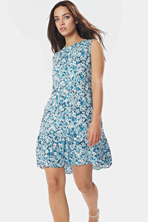 Kadın Mini Elbise Viskoz Kumaş Rahat Günlük Yazlık Seçkin Malzeme Profesyonel Görünüm