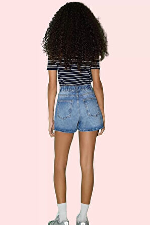 Kadın Denim Şort Geniş Paça City Kalıp Pamuklu Günlük Kombinler Yaz Aylarının Vazgeçilmezi