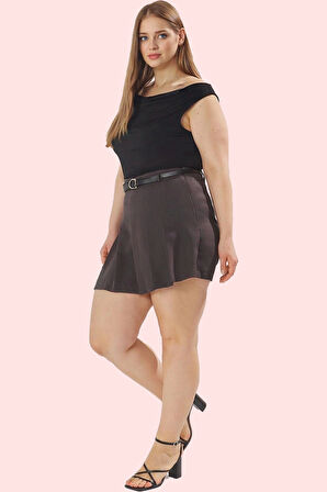 Kadın Dokuma Yüksek Bel Kısa Şort Etek Büyük Beden İş İçin Günlük Kullanım Kaliteli Malzeme