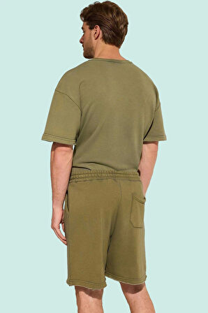 Erkek Geniş Kesim Kısa Şort Pamuk Rahat Günlük Stil Özel Günler Yaz Aylarının Vazgeçilmezi