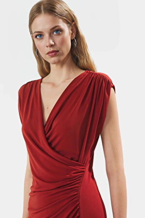 Şık Örme Midi Elbise Bodycon Kalıp Günlük Kullanım Yazlık Seçkin Malzeme Trend Tasarım