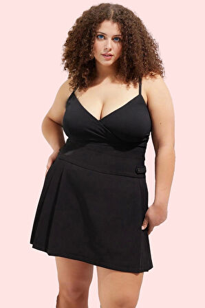 Kadın Dokuma Şort Etek Geniş Paça Büyük Beden Yazlık Günlük Hafta Sonu Yaz Aylarının Vazgeçilmezi