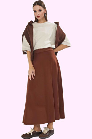 Kadın Örme Midi Kloş Etek Günlük Casual Stil Yaz Aylarının Vazgeçilmezi Stilin Buluştuğu Yer