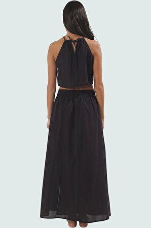 Yazlık Şık Kadın Viskoz Bluz Etek Takım Plaj Kombinleri İçin Dayanıklı Malzeme Konforlu Kesim