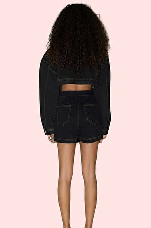 Kadın Denim Şort Etek Dar Paça Normal Bel Yazlık Günlük Kombin Hafta Sonu Kaliteli Malzeme