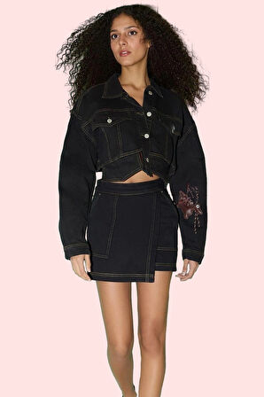 Kadın Denim Şort Etek Dar Paça Normal Bel Yazlık Günlük Kombin Hafta Sonu Kaliteli Malzeme