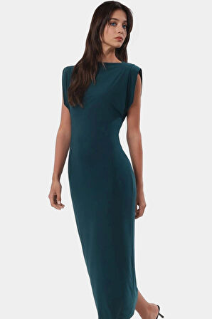 Şık Bodycon Elbise Örme Kumaş Maxi Boy Günlük Stil Özenle Seçilmiş Dayanıklı Malzeme Mükemmel Uyum
