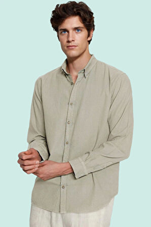 Erkek Uzun Kollu Pamuklu Gömlek Basic Siluet Günlük Kullanım Hafta Sonu Yaz Aylarının Vazgeçilmezi