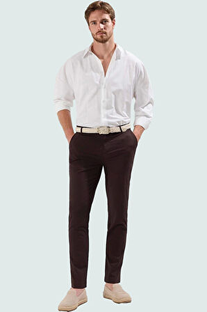 Erkek Chino Pantolon Boru Paça Slim Fit İtalyan Kesim Günlük Ve İş Hayatı Kaliteli Malzeme