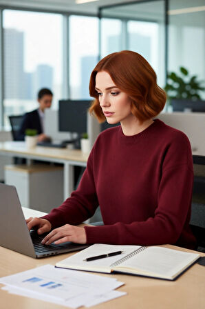 Kadın Oversize Düşük Kollu Bisiklet Yaka Düz Triko Kazak Kışlık Kombinlerin Vazgeçilmezi Kaliteli